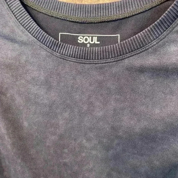 Soul Women’s Crop Tank Black Marble Soft Small - Picture 3 of 11